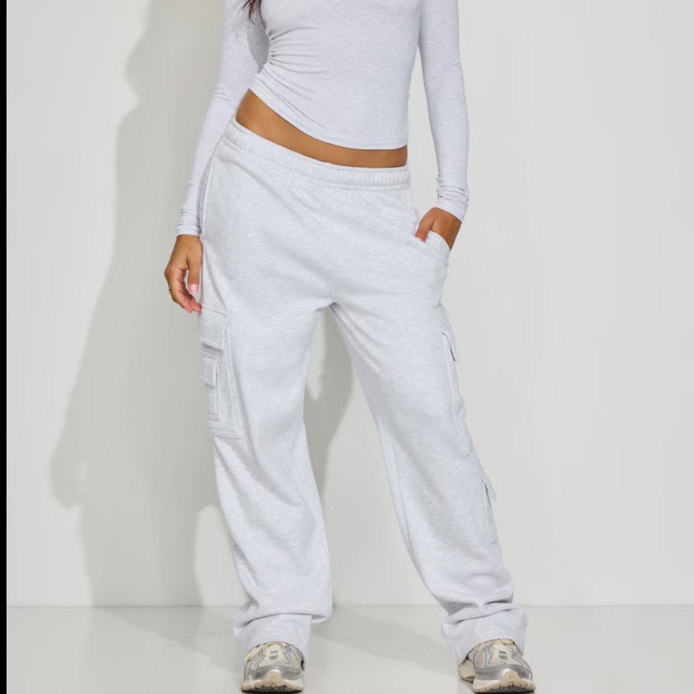 Garage UltraFleece Cargo Straight Grey Sweatpants NWT Size XS
